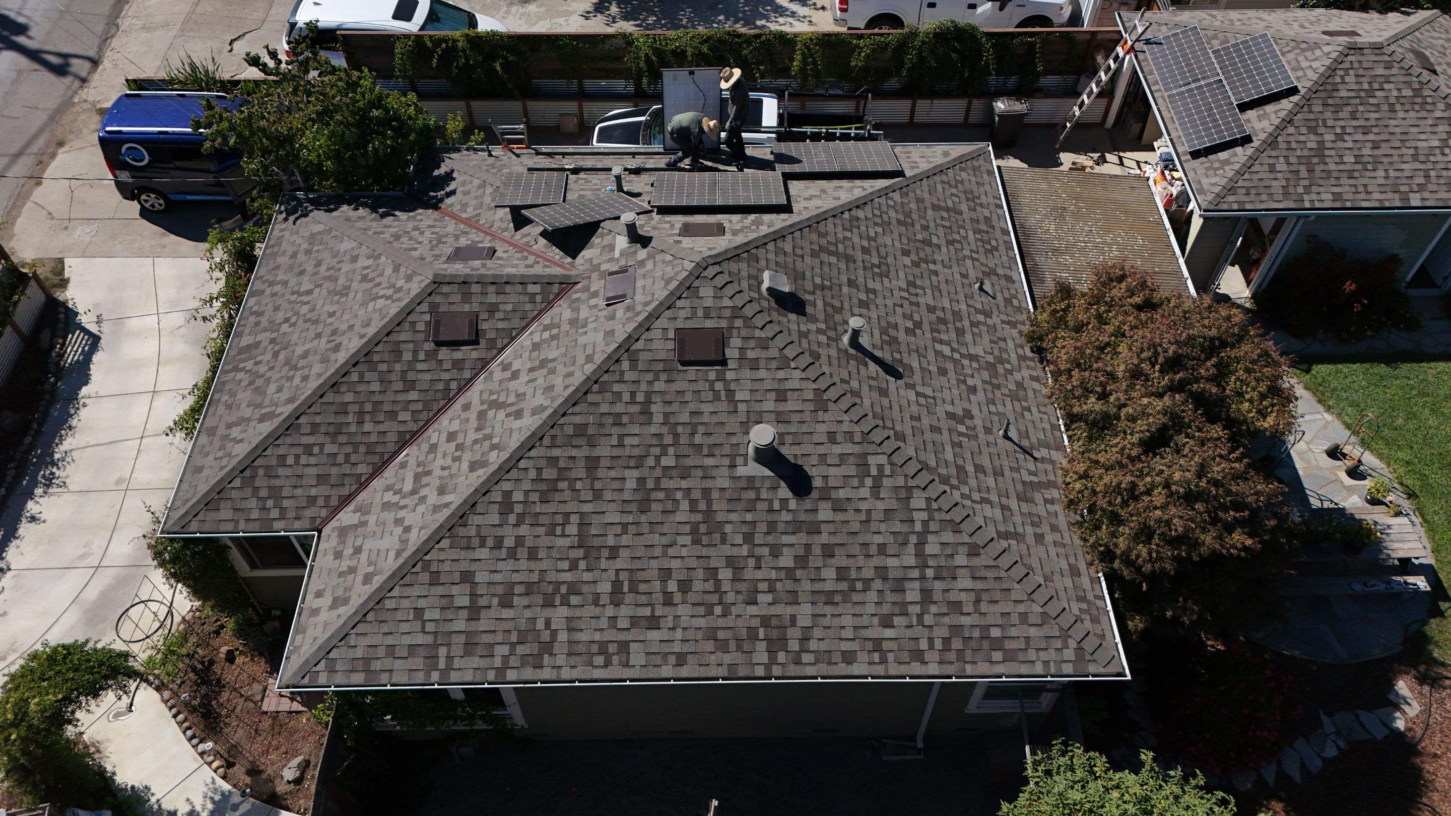 Duration Cool shingles installation progress Santa Cruz